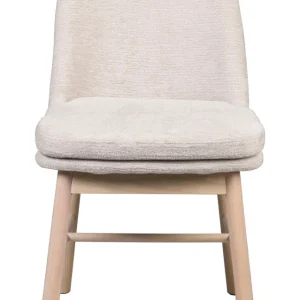Amesbury stol ljusbeige tyg/vitpigmenterade ekben