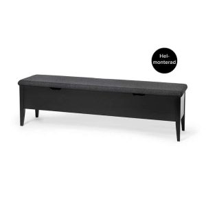 KLINTE BÄNK 160 SVART/ULLTYG